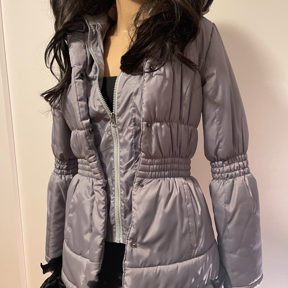 Women's Gray Puffer Jacket